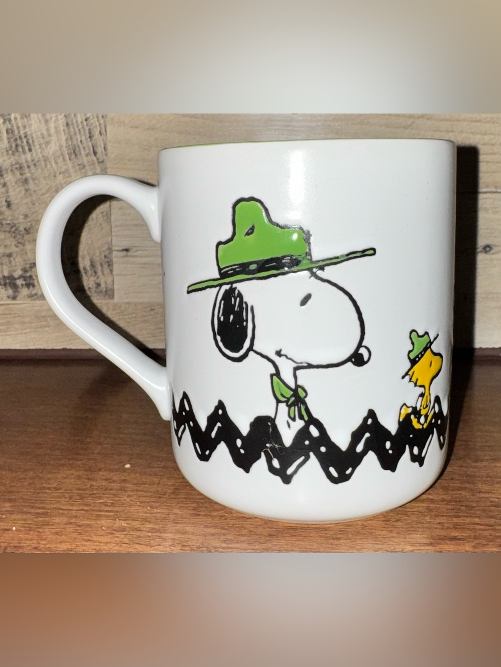 Super Cute 🥰 Peanuts Snoopy and Woodstock Beagle Scouts Wrap Around Design Mug